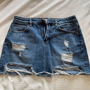 Pacsun denim mini skirt